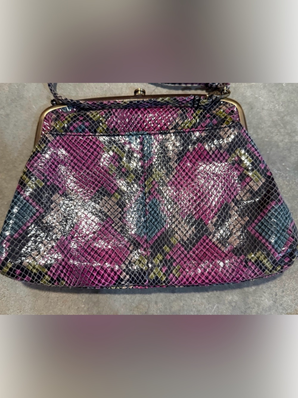 HOBO international Colourful Snake Print Bag